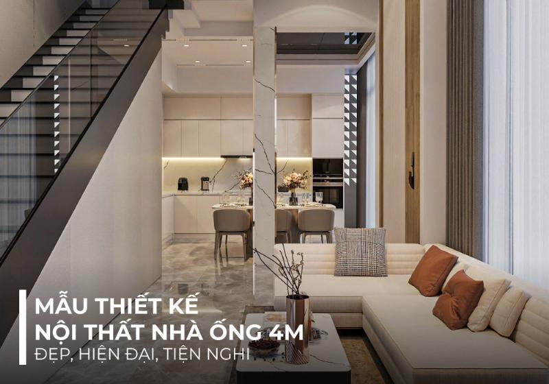 Hinh anh phong khach nha ong 4m theo phong cach toi gian hoac hien dai giup toi uu khong gian dep